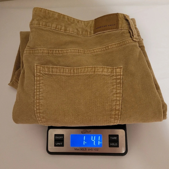 American Eagle Stretch Mom Straight Jean Corduroy Pants sz 18 - Picture 10 of 10